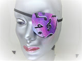 UNISEX HANDMADE EYE PATCHES "MUSICAL NOTES"/2 STYLES/ 100% COTTON/ EYE CARE