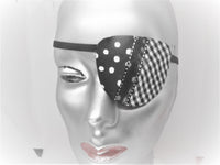 Unisex handmade eye patch "FATIMA"/ 100% cotton/ fashion accessory/ eye care