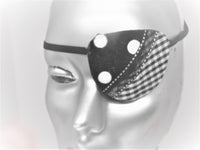 Unisex handmade eye patch "FATIMA"/ 100% cotton/ fashion accessory/ eye care