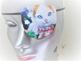 CHILD'S HANDMADE EYE PATCH "WIDE-EYE CAT"/ ONLY 1/ eye care/ vision aid/ CAT THEME