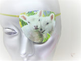 UNISEX HANDMADE EYE PATCHES "FARM LAMBS"/2 STYLES/ eye care/ cataract aid/ health & beauty