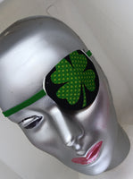 UNISEX HANDMADE EYE PATCH "ST. PATRICK"/ Irish heritage/ eye care/cataract aid