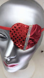 WOLMEN'S EYE PATCH "ST. VALENTINE"/ ONLY 1/ high fashion/ evening wear/ vision aid