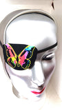 Woman's handmade eye patch, "COLORFUL BUTTERFLIES"/ medical eye patch/fashion eye patch/ vision aid/cataract aid/3 STYLES