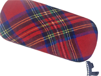 Unisex hard flannel eyeglass case "TARTAN SPLENDOR 2"/SCOTTISH theme/highland motif/vision case