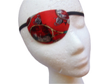 Unisex handmade eye patch, "MATCH POINT"/tennis theme/vision care/cataract aid/ocular aid