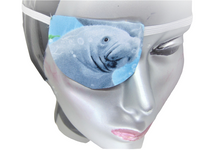 UNISEX HANDMADE EYE PATCH/MANATEE THEME/eye care/cataract aid/cotton