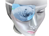 UNISEX HANDMADE EYE PATCH/MANATEE THEME/eye care/cataract aid/cotton