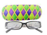 UNISEX HANDMADE HARD EYEGLASS CASE "CURIOSITY"/ vision accessory/ eye-catching design