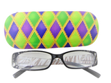 UNISEX HANDMADE HARD EYEGLASS CASE "CURIOSITY"/ vision accessory/ eye-catching design
