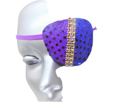 WOMAN'S EYE PATCH "OBSESSION"/ handmade: seqiin fabric, rhinestones/ eye care/ ONLY 1