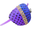 WOMAN'S EYE PATCH "OBSESSION"/ handmade: seqiin fabric, rhinestones/ eye care/ ONLY 1