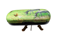 unisex handmade hard eyeglass case, "Grazing Donkeys"/vision accessory/health & beauty/ocular case