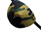 Men's eye patch/CAMOUFLAGE motif/ handmade: 2 STYLES/vision aid/cataract aid/2 STYLES