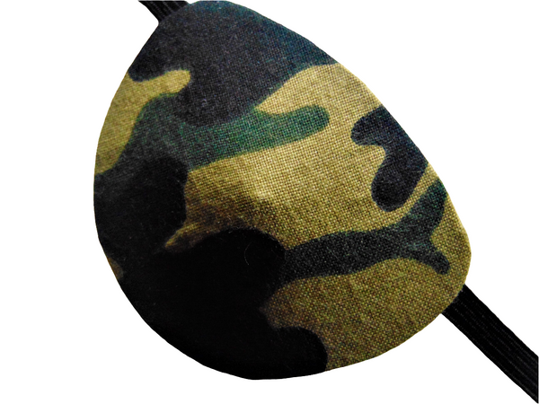Men's eye patch/CAMOUFLAGE motif/ handmade: 2 STYLES/vision aid/cataract aid/2 STYLES