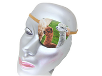 Unisex handmade cotton eye patch/ LLAMA theme/ vision aid/ health & beauty/cataract aid/ocular aid