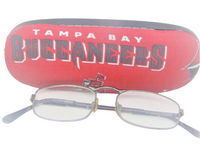 UNISEX HANDMADE EYEGLASS CASE "TAMPA BAY BUCCANEERS" vision accessory, NFL theme