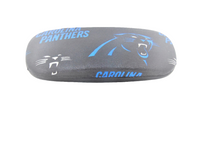 Adult unisex eyeglass case handmade with a CAROLINA PANTHERS pattern/ NFL motif