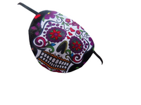 Unisex handmade cotton eye patch/"PSYCHEDELIC SKULL" /health & beauty/ eye care/cataract aid