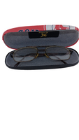 Man's handmade hard eyeglass case "SAILBOATS"/ vision accessory/bag item/ ocean, bay, lake theme