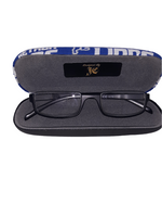 Unisex handmade hard eyeglass case, "PARAKEET ARRAY"/ vision accessory/ bag or purse item/
