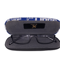 Unisex handmade hard eyeglass case, "PARAKEET ARRAY"/ vision accessory/ bag or purse item/
