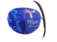 Unisex handmade eye patches "INSPIRATION"/ 2 Styles: Courage; Support;/ eye care/ ocular aid