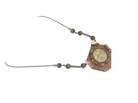 Woman's handcrafted pendant necklace"TSARINA  ANASTASIA"/copper, tiger's eye/ ONLY 1