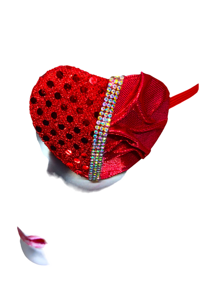WOLMEN'S EYE PATCH "ST. VALENTINE"/ ONLY 1/ high fashion/ evening wear/ vision aid