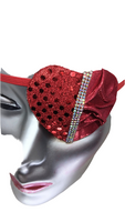 WOLMEN'S EYE PATCH "ST. VALENTINE"/ ONLY 1/ high fashion/ evening wear/ vision aid
