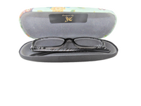 UNISEX HANDMADE HARD EYEGLASS CASE "OWL THEME"/ vision accessory/eye care