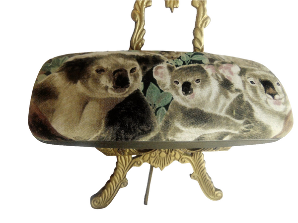 Unisex handmade hard eyeglass case/"CUNNING KOALAS"/ vision accessory/ eye care/artsy