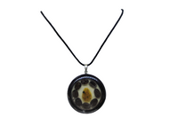 Unisex pendent necklace"SIROCCO"/handmade: amber, coconut, coffee beans/artistic/ONLY 1