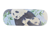 Child's  hard eyeglass case handmade with a PANDA theme - vision accessory/ health & body/
