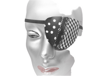 Unisex handmade eye patch "FATIMA"/ 100% cotton/ fashion accessory/ eye care