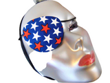 Unisex eye patches, "OLD GLORY"/  handmade / 2 styles/health & beauty/vision care /one size all