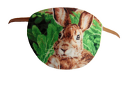 Unisex handmade cotton eye patch/ "GARDEN RABBIT"/ eye care/ cataract aid/ blind eye aid