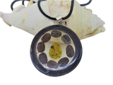 Unisex pendent necklace"SIROCCO"/handmade: amber, coconut, coffee beans/artistic/ONLY 1