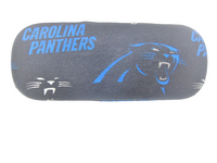 Adult unisex eyeglass case handmade with a CAROLINA PANTHERS pattern/ NFL motif