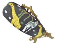 Unisex handmade hard eyeglass case/"GENTLE GIRAFFES"/health & beauty/eye care/fashion cases