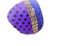 WOMAN'S EYE PATCH "OBSESSION"/ handmade: seqiin fabric, rhinestones/ eye care/ ONLY 1