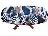 Unisex handmade hard eyeglass case "ZEBRA HERD"/ vision accessory/ health & beauty