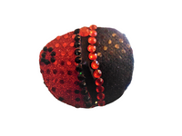 Woman's eye patch "ZANZIBAR"/ handmade: sequin and satin fabrics/ haute couture/ eye care/ONLY 1