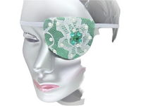 WOMAN'S EYE PATCH "FRILLY LACE"/ designer fashion/eye care/ health & beauty/3 stykes