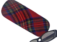 Unisex hard flannel eyeglass case "TARTAN SPLENDOR 2"/SCOTTISH theme/highland motif/vision case