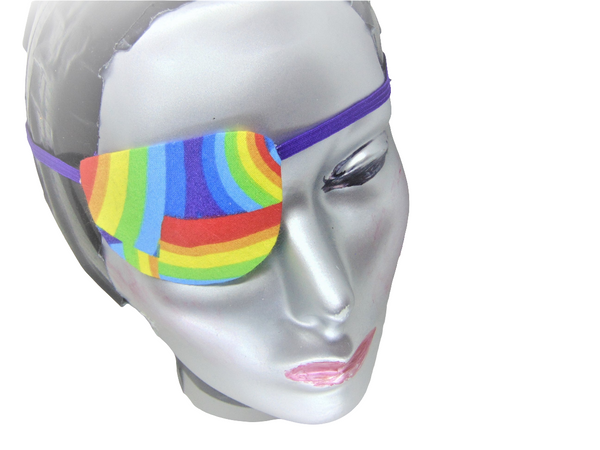 Unisex handmade gay pride eye patch with Rainbow theme /vision care /eye treatments/2 STYLES