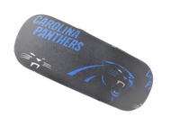 Adult unisex eyeglass case handmade with a CAROLINA PANTHERS pattern/ NFL motif