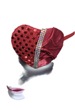 WOLMEN'S EYE PATCH "ST. VALENTINE"/ ONLY 1/ high fashion/ evening wear/ vision aid