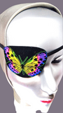 WOMAN'S HANDMADE EYE PATCHES "COLORFUL BUTTERFLIES"/ fashion eye patch/ vision aid/ 3 STYLES