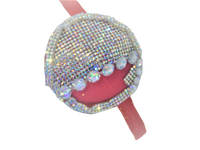 CONVEX EYEPATCH "VENUS"/ handmade: rhinestones, gemstones/ haute couture/ eye care/ fashion accessory/ONLY 1